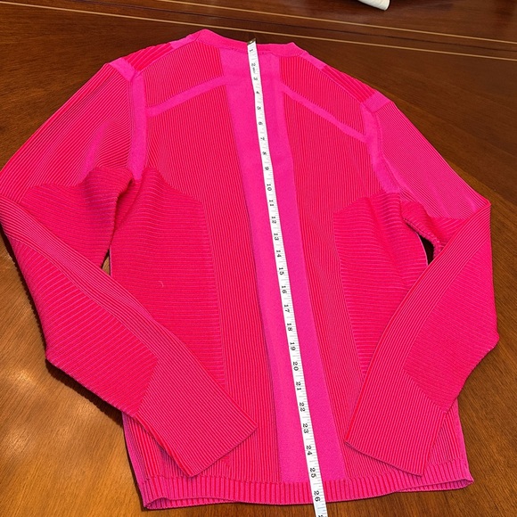 Emporio Armani Fuchsia Structured Ribbed Knit Sweater - Picture 11 of 11